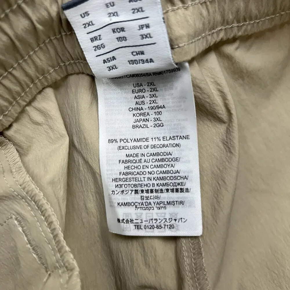New Balance Jogger Pants Size 2XL Mens Stoneware Beige Athletic Stretch Woven